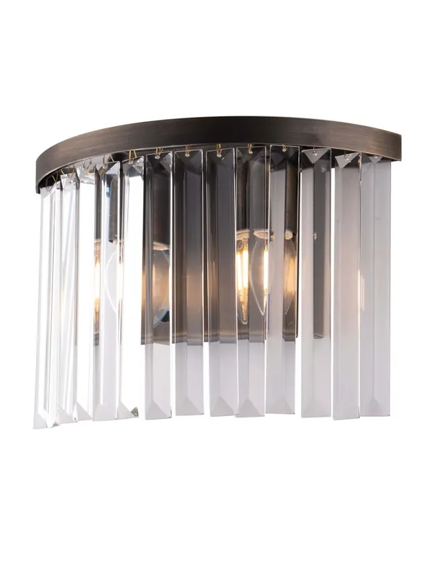 Applique classico bronzo in cristallo 2 luci luxury lgt 022 design swarovsky Prezzo Basso