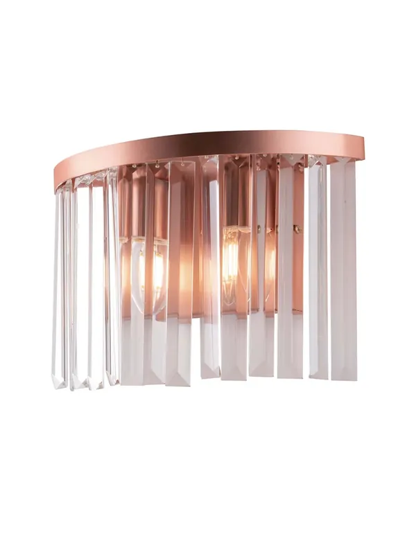 Novità Applique classico rame in cristallo 2 luci luxury lgt 021 design swarovsky