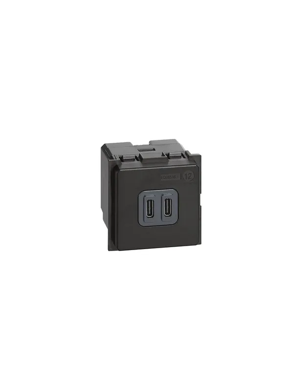 Caricatore usb tipo-c 3a 5vd.c. 2 moduli living now Offerta Limitata