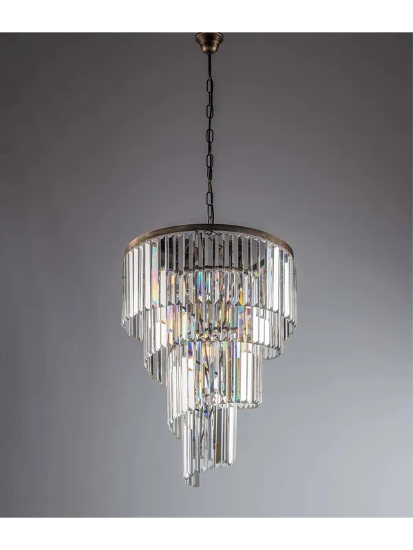 Scelto Dai Clienti Lampadario classico spirale in cristallo 6 luci luxury lgt 019 design swarovsky