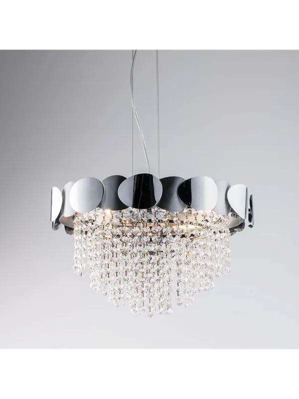 Offerta Limitata Lampadario moderno lusso in cristallo 8 luci luxury lgt 017 design swarovsky