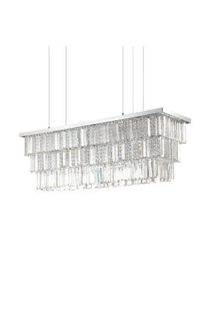 Vendita Finale Ideal Lux Martinez SP8 lampadario classico per salone E14 40W