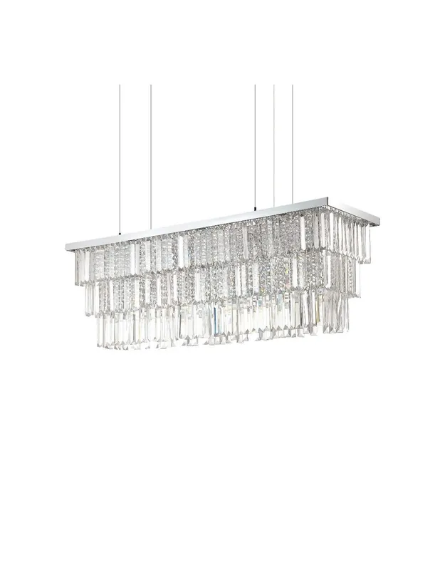 Vendita Finale Ideal Lux Martinez SP8 lampadario classico per salone E14 40W