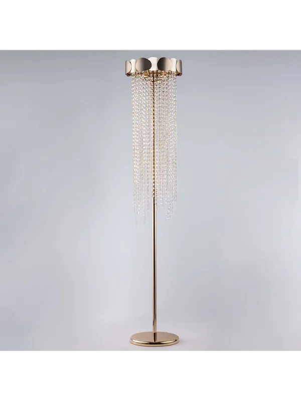 Piantana classica lusso in cristallo 4 luci luxury lgt 015 design swarovsky Offerta Lampo