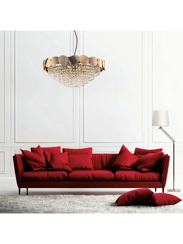A Buon Prezzo Lampadario classico lusso in cristallo 8 luci luxury lgt 012 design swarovsky
