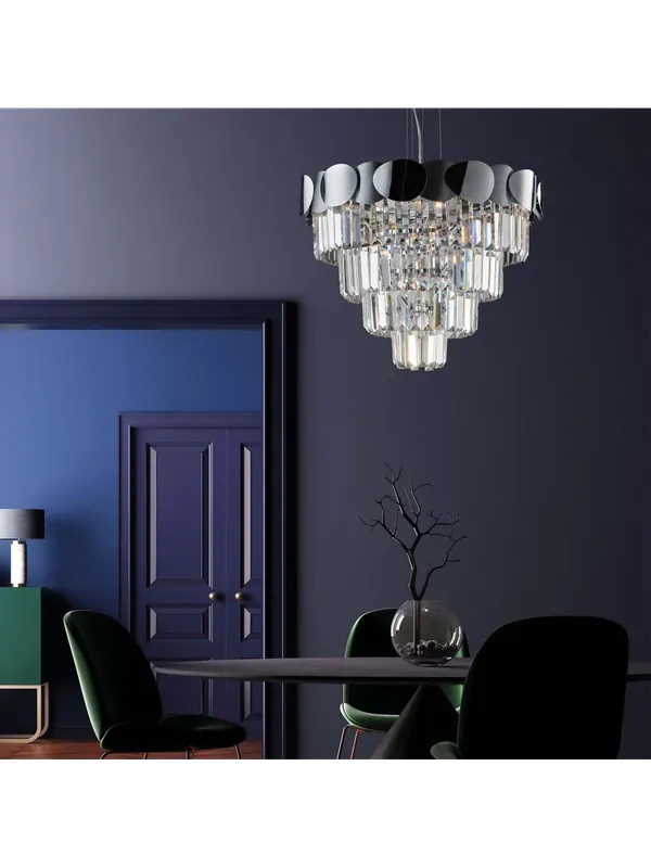 Acquista Ora Lampadario moderno lusso in cristallo 6 luci luxury lgt 010 design swarovsky