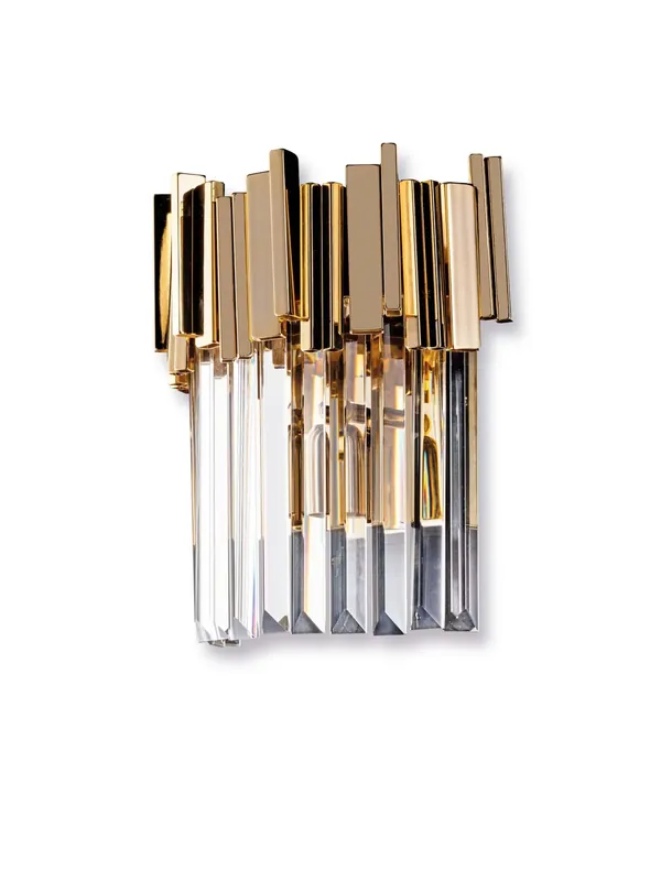 Consegna Rapida Applique classico lusso in cristallo 2 luci luxury lgt 003 design swarovsky
