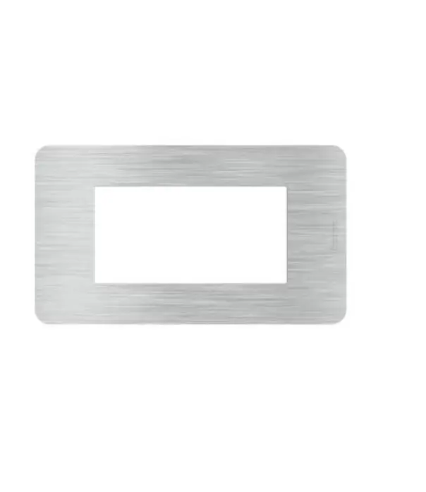 Placca Bticino MatixGo 4 moduli alluminio - JA4804EA Nuovo Arrivo