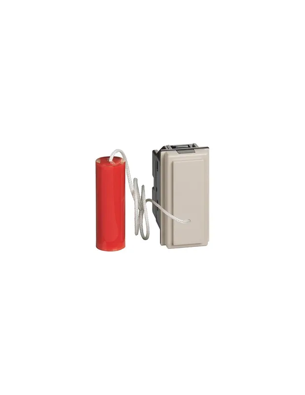 Pulsante a tirante 10 a 250 va.c. 1 p (no) e 1 p (nc) - 1 modulo, sabbia Compra Online