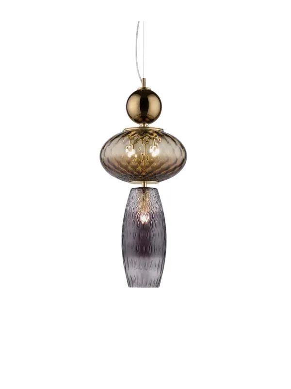 Lampadario sospensione lusso vetro soffiato 3 luci luxury m155 design murano Prezzo Di Fabbrica