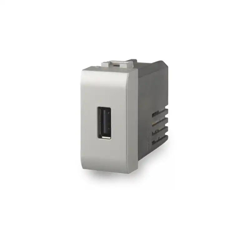 Ultime Pezzi 4 box per bticino living light tech presa per smartphone 2,1a 4bx4b.nt.usb
