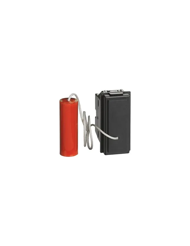 Pulsante a tirante 10a 1 polo no e 1polo nc 1 modulo nero kg4033 Offerta Speciale