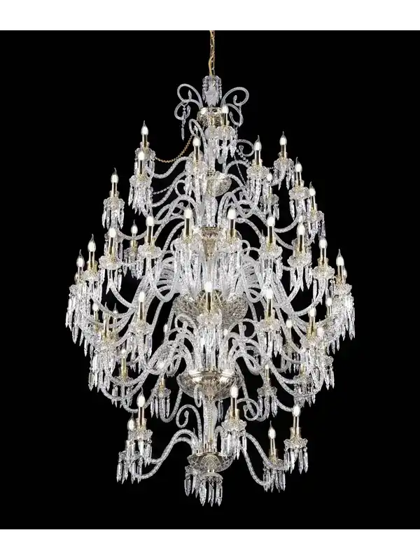 Lampadario classico lusso in cristallo 60 luci luxury m144 design swarovsky Non Perdere