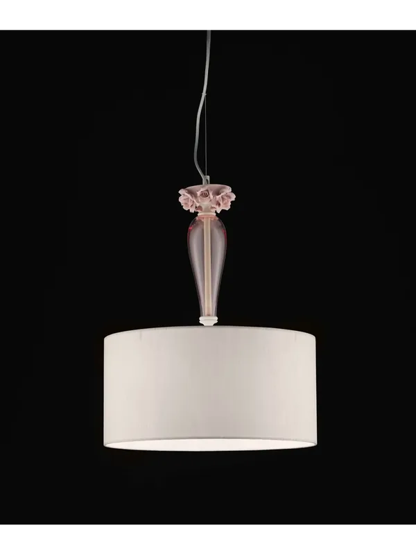 Novità Lampadario a sospensione in porcellana rosa luxury m105 swarovsky