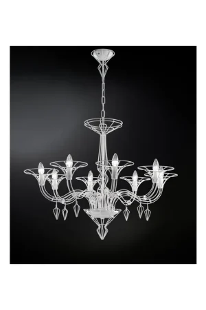A Buon Prezzo Dedalo 192.188 Metallux lampadario moderno 8 luci