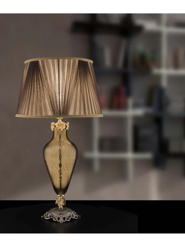 Lume grande classico in vetro murano ambra luxury m140 Bestseller