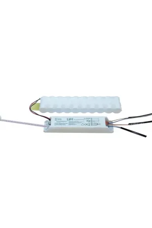 Kit Conversione in Emergenza Luci LED, In 100-277Vac - Out 220Vac, Carico 10-40W (Bat. NI-CD 12V 3Ah) life 41.tec026 Prezzo Basso