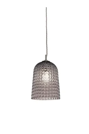 Lampadario a sospensione moderno in vetro murano fumè luxury m133 Reso Gratuito