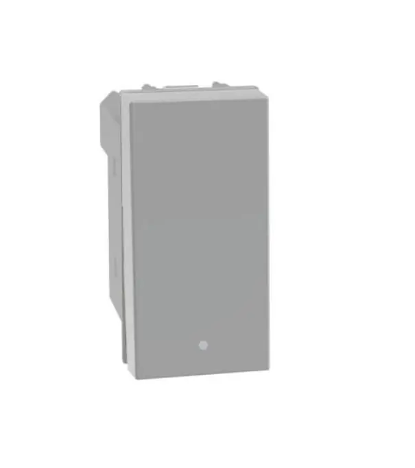 Economico Pulsante in apertura Bticino MatixGo 1P NO NC 10A illuminabile grigio - JG4034