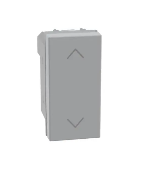 Super Prezzo Pulsante doppio Bticino MatixGo interbloccato 1 modulo grigio - JG4037N