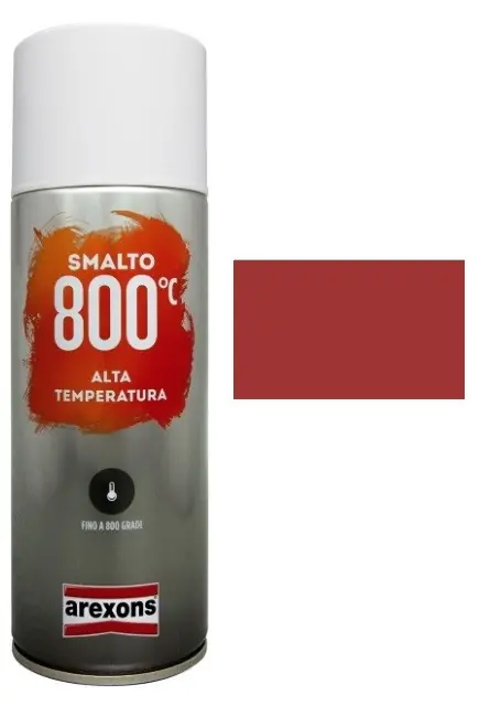 Smalto spray 400ml Alta Temperatura 800° Rosso Di Tendenza