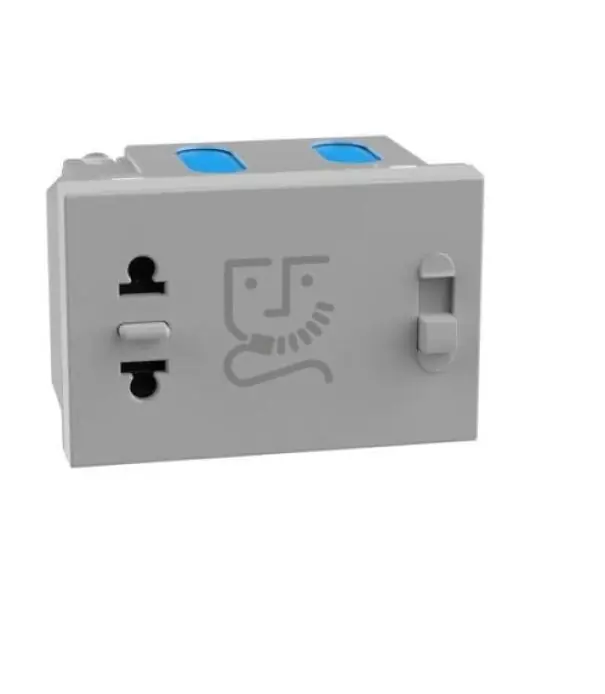 Presa rasoio Bticino MatixGo 230V 3 moduli grigio - JG4177 Esclusivo