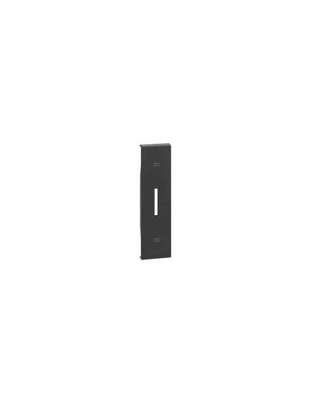 Cover per comando tapparelle commutatore 1modulo nero Must-Have
