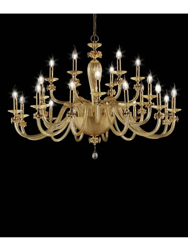 Lampadario classico in cristallo oro a 24 luci luxury m091 swarovsky Saldi
