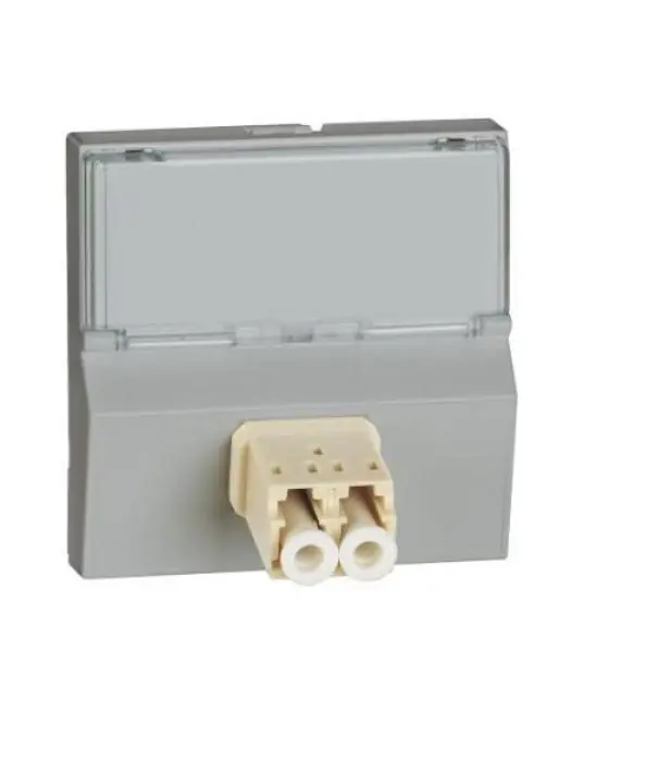 Connettore ottico Bticino MatixGo LC 2 moduli grigio - JG4268LC Saldi