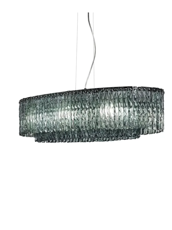 A Buon Prezzo Lampadario moderno cascata in cristallo a 6 luci luxury m081 swarovsky
