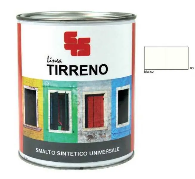 TIRRENO SMALTO SINTETICO BIANCO LUCIDO 375ml Spedizione Espresso