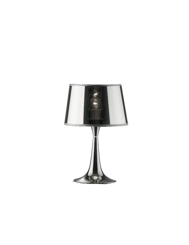 Compra Adesso Ideal Lux London Cromo TL1 Small lampada da comodino moderna color cromo E27 60W