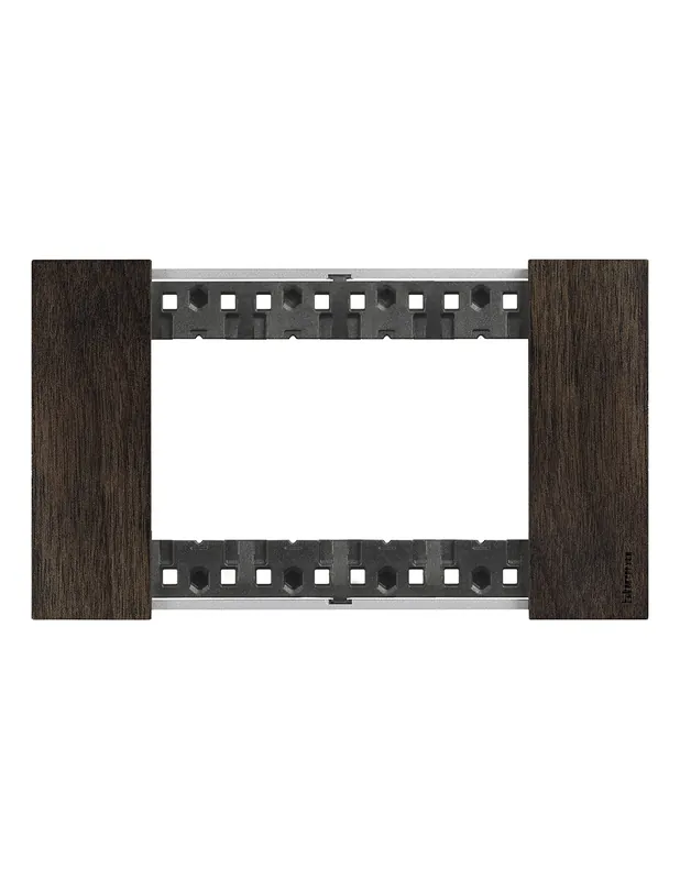 Placca 4 moduli living now noce materiale legno Offerta Speciale