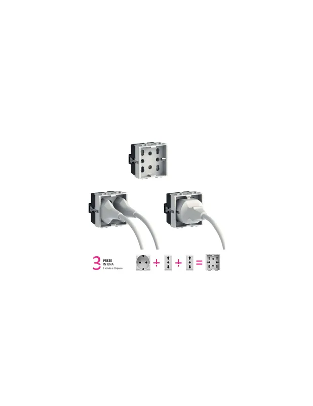 Presa universale living light unel schuko bipasso 10/16a Occasione Imperdibile