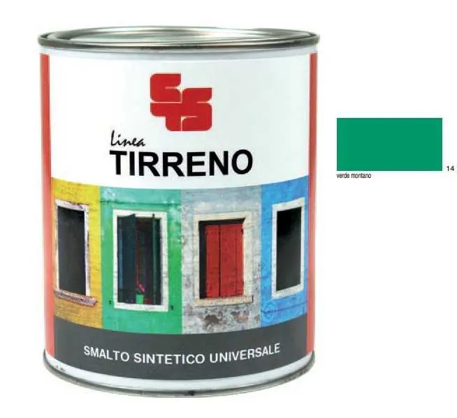 TIRRENO SMALTO SINTETICO VERDE MONTANO 750ml Non Perdere