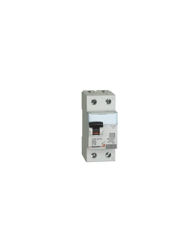 Solo Oggi Interruttore magnetotermico differenziale btdin45 ac 1p+n 30ma 16a 4500a