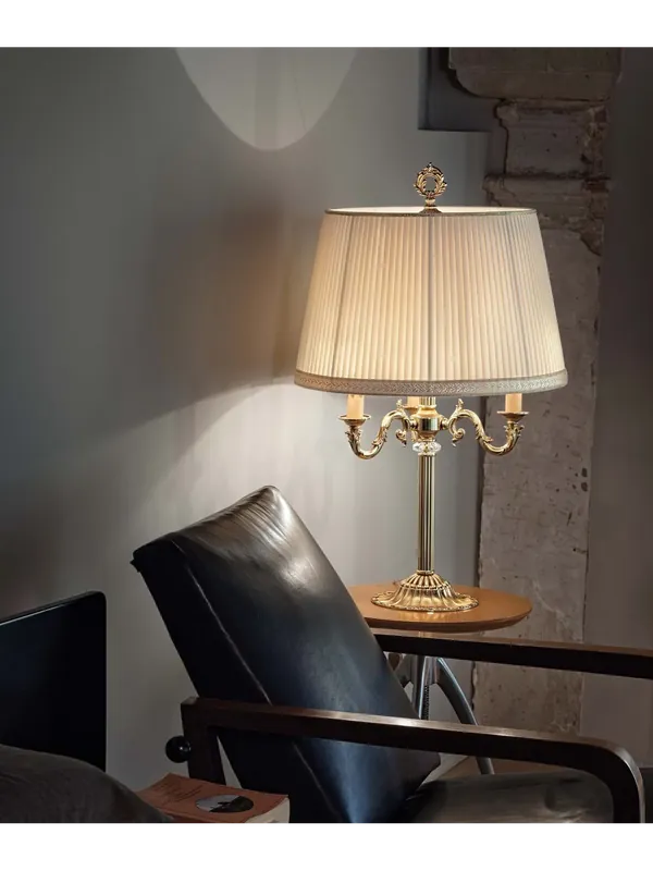 Prezzo Di Fabbrica Lume grande in ottone e cristallo classico a 3 luci luxury m060 swarovsky