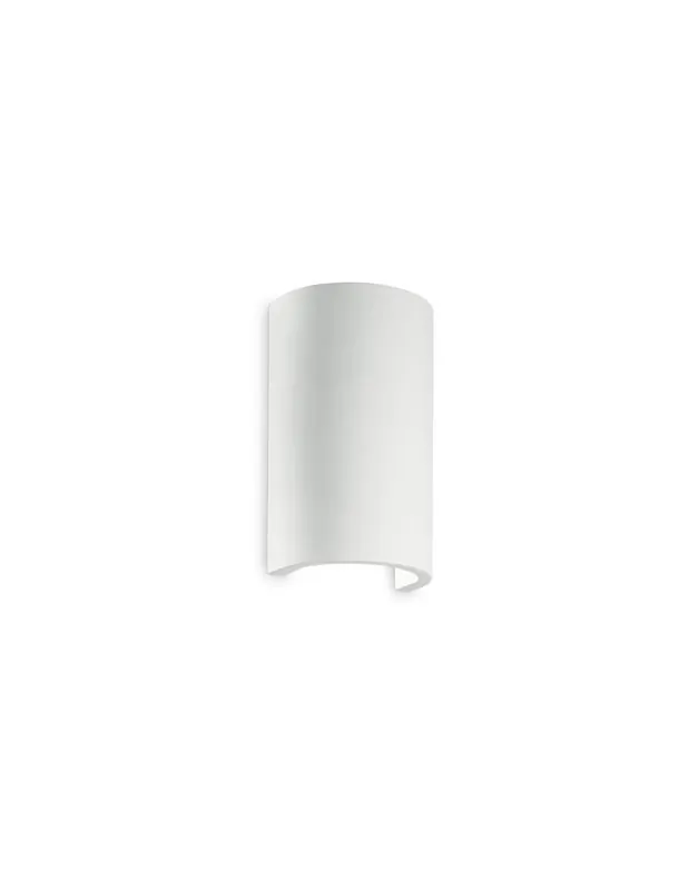 Ideal Lux Flash Gesso AP1 Round lampada da parete in gesso G9 Pagamento Sicuro
