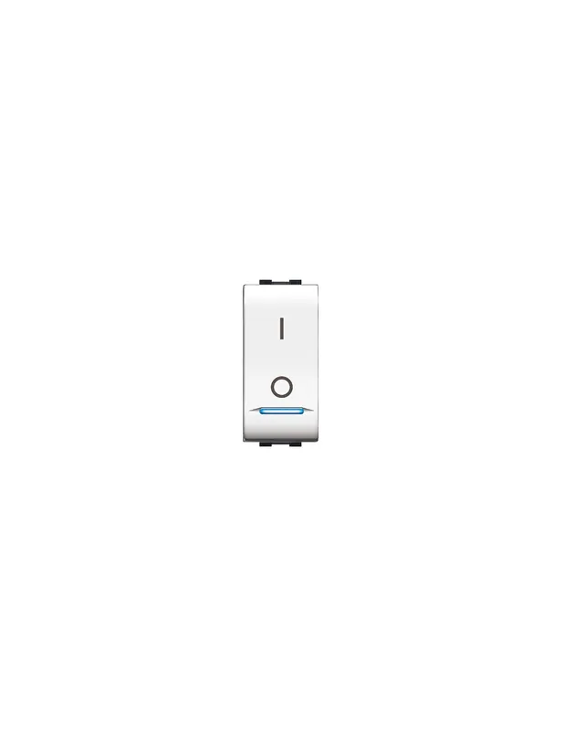 Interruttore elettrico bipolare 2 poli 16a elettrocanali bianco ecl4015wh Quantità Limitata