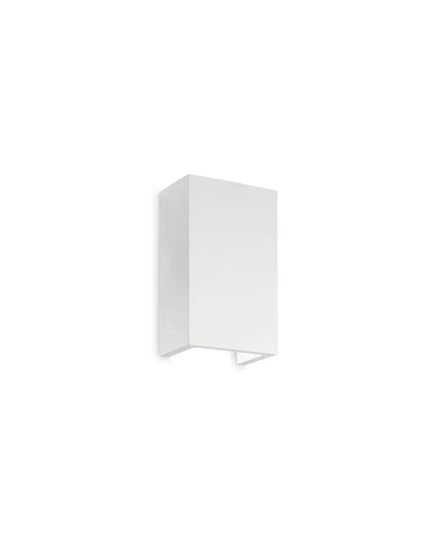 Ideal Lux Flash AP1 High lampada da parete in gesso G9 40W Popolare