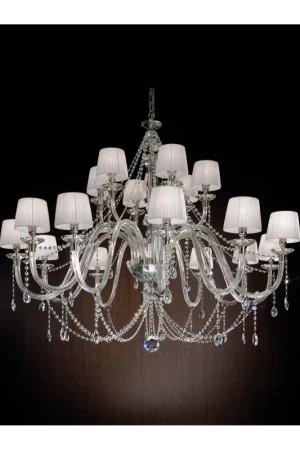 Consegna Rapida Lampadario cristallo classico lusso a 18 luci luxury m041 swarovsky