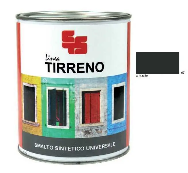 TIRRENO SMALTO SINTETICO ANTRACITE 375ml Reso Gratuito