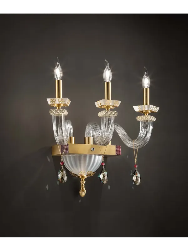 Promozione Applique classico lusso cristallo a 3 luci luxury m027 swarovsky