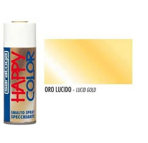 SMALTO SPRAY 400ml SPECCHIANTE ORO LUCIDO A Buon Prezzo