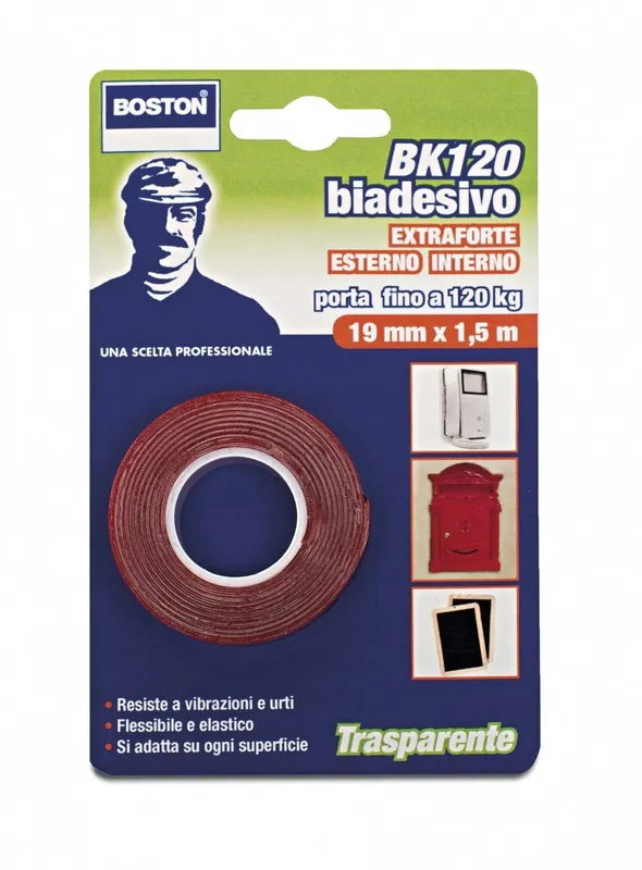 Offerta Lampo Nastro biadesivo EXTRAFORTE trasparente Boston mm 19x1,5 mt