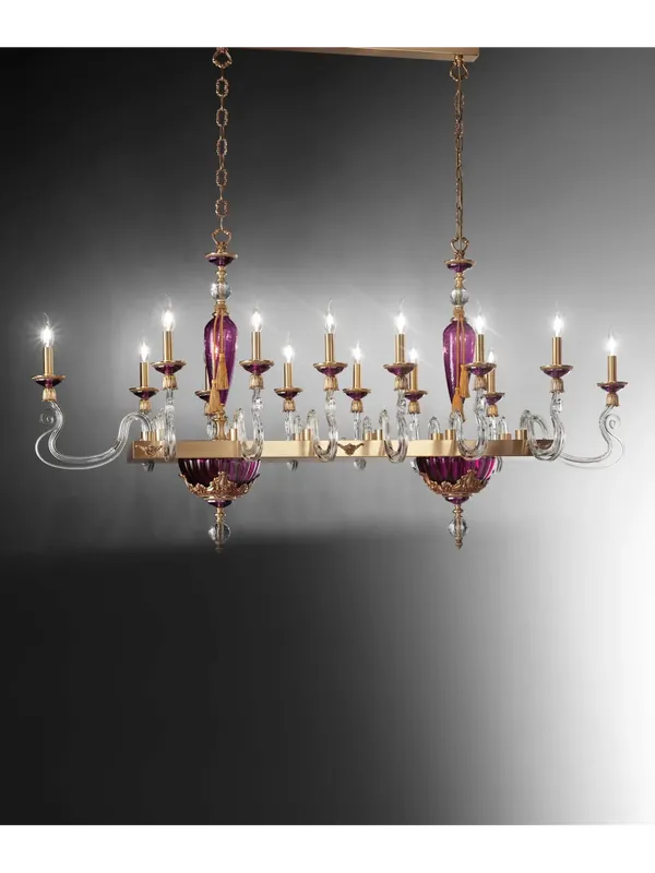 Lampadario classico lusso cristallo oro a 14 luci luxury m023 swarovsky Ultima Occasione