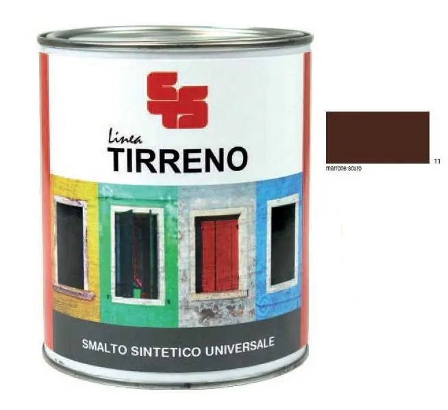 TIRRENO SMALTO SINTETICO MARRONE SCURO 750ml Quantità Limitata
