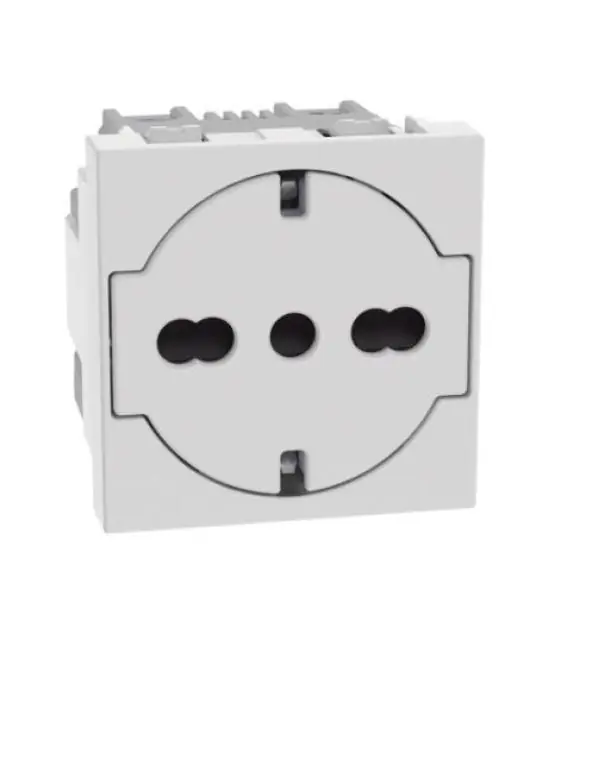 Esclusivo Presa Flat Bticino MatixGo 2P+T 16A 2 moduli bianco - JW4140A16F