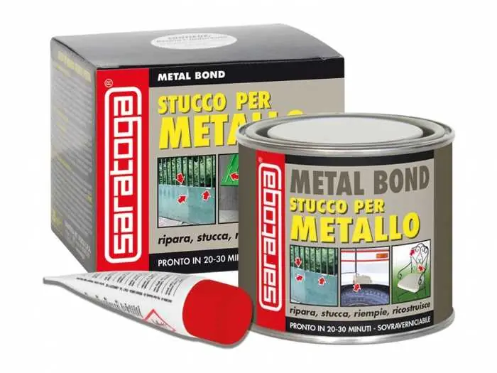 Più Venduto Stucco METALLO Metal Bond Saratoga 125ml per otturazioni di fori e ricostruzione di parti metallici