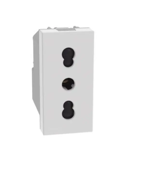 Reso Gratuito Presa bipasso Bticino MatixGo 2P+T 16A 1 modulo bianco - JW4180